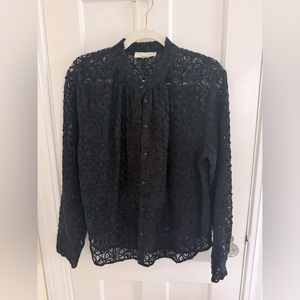 Treasure & Bond Lacy Black Top